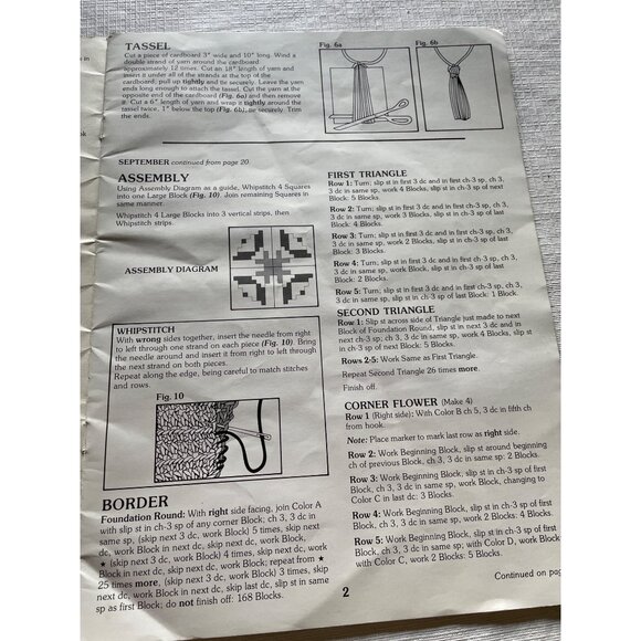 A Year Of Afghans Book Two By Leisure Arts - Picture 5 of 6